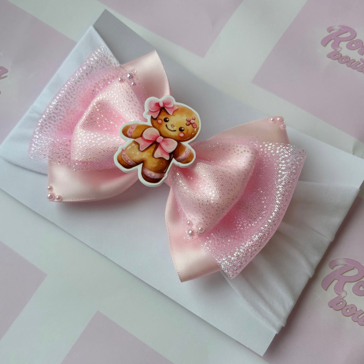 Gingerbread Girl Bow