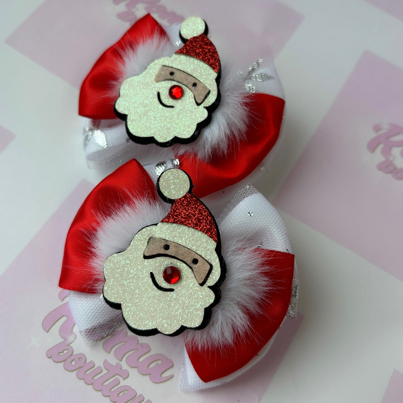 Fluffy Santa Piggies