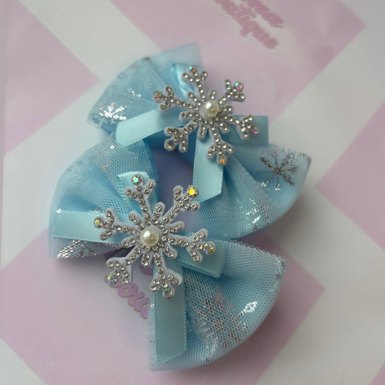 Blue Snowflake Piggies