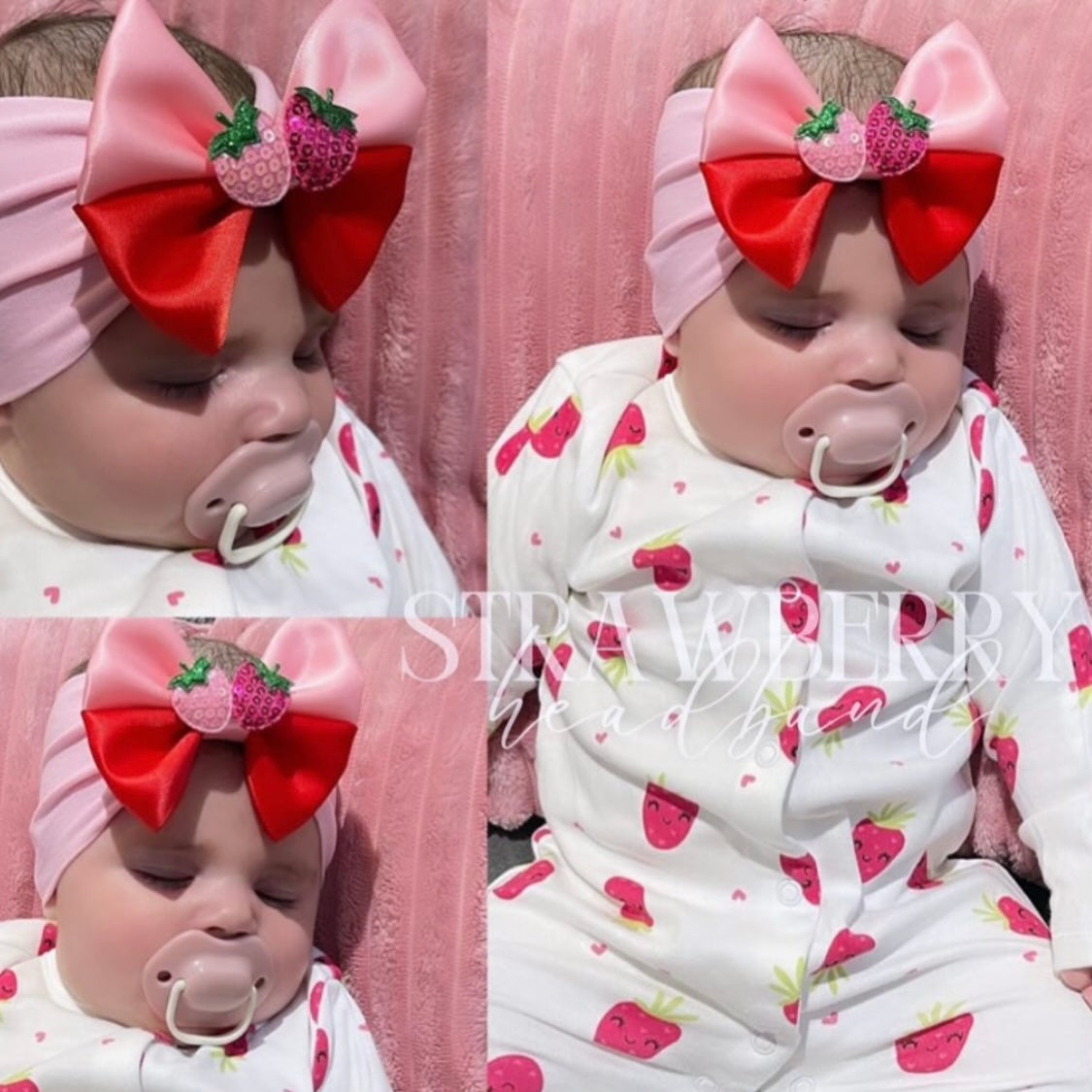 Strawberry Two Tone Headband