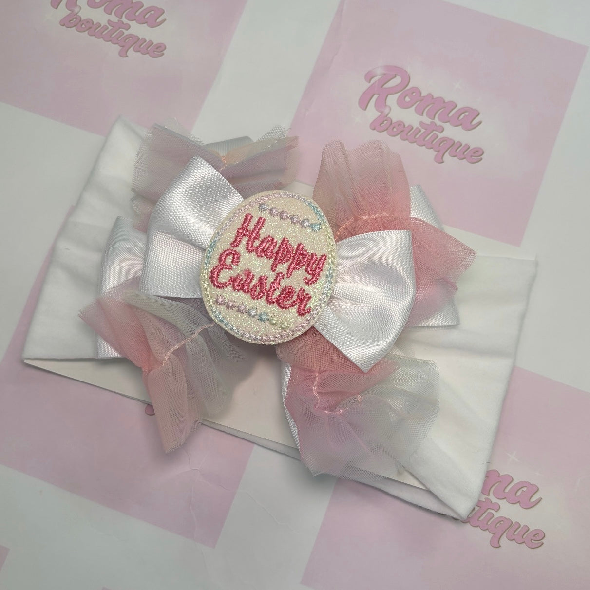 Happy Easter Egg Bow