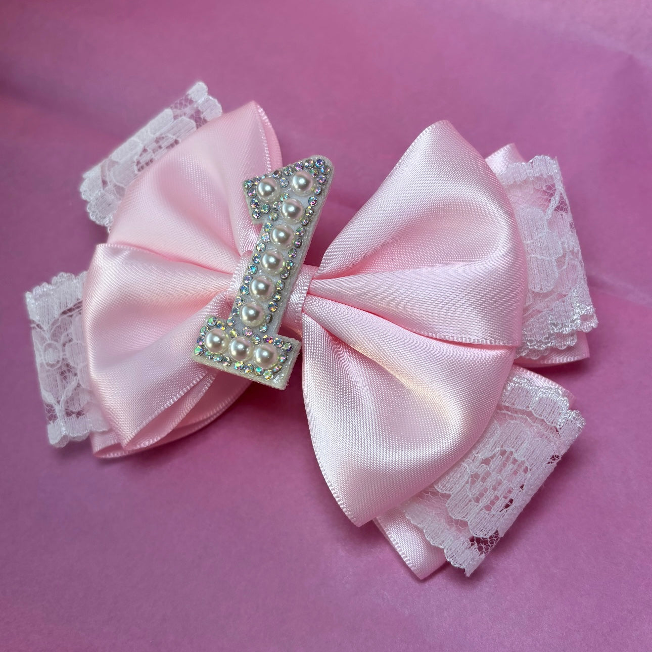 Pretty Lace Birthday Bow