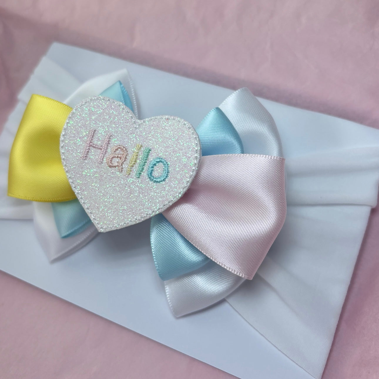 Personalised Pastel Bow Headband