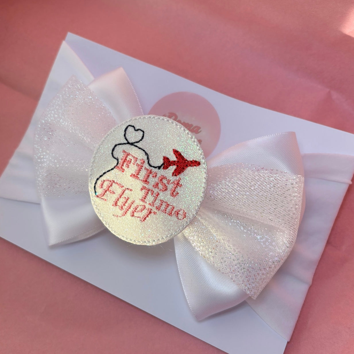 ‘First Time Flyer’ Bow Headband