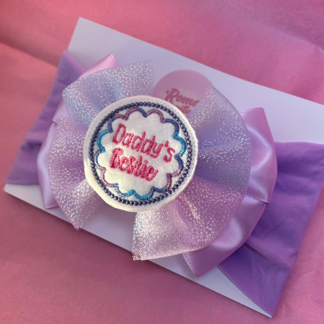 ‘Daddy’s Bestie’ Bow Headband