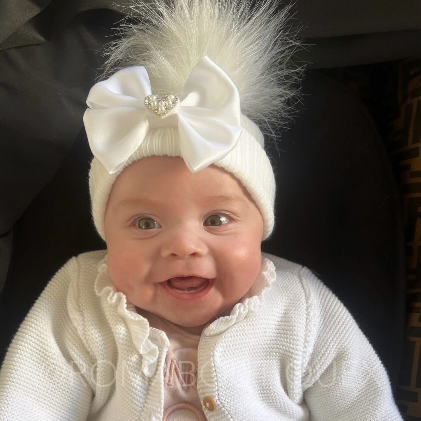 Mini Heart Bow Hat