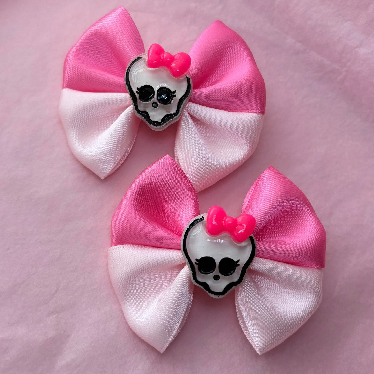 Girly Skull Pigtail Bows