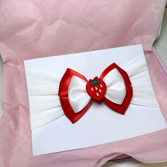 Strawberry Headband Bow