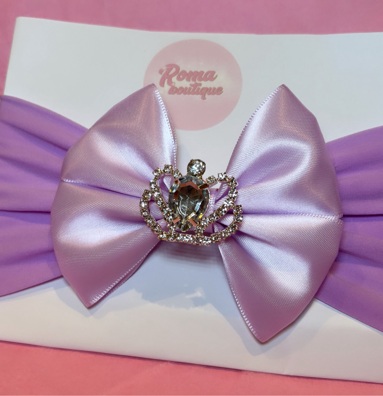 Crown Headband Bow