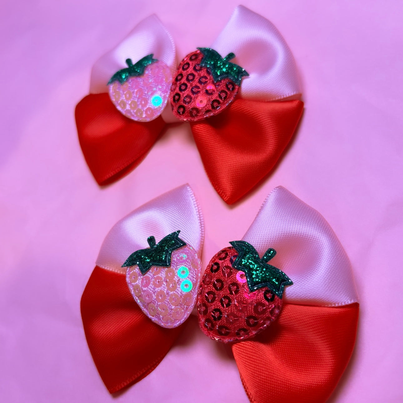 Two Tone Strawberry Pigtails