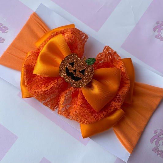 Lace Pumpkin Bow