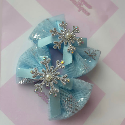 Blue Snowflake Piggies