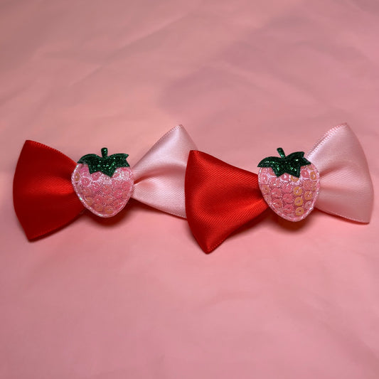 Two Tone Strawberry Pigtails