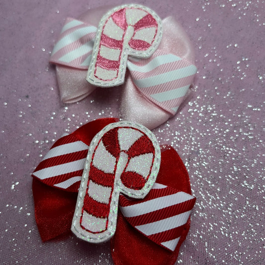 Candy cane pigtails