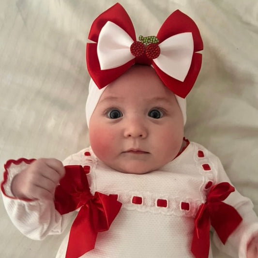 Cherry Headband Bow