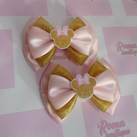 Gold Bow Ears Bow
