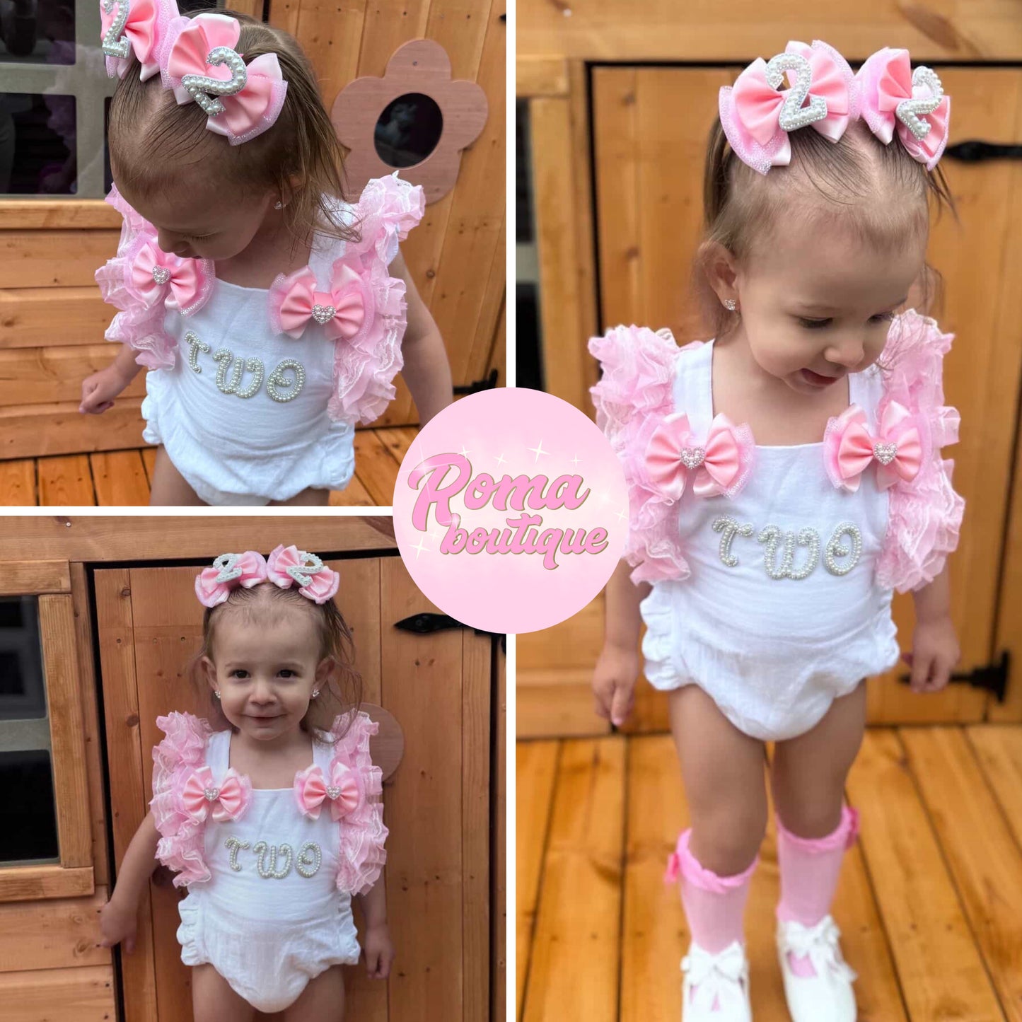 Pretty In Pink Romper Set